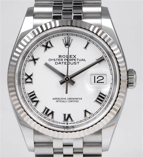 rolex datejust oyster perpetual36|rolex datejust 36mm white dial.